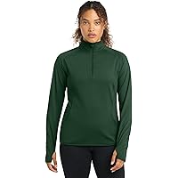 SPORT-TEK Women's Sport-Wick Textured Quarter Zip Pullover, Deep